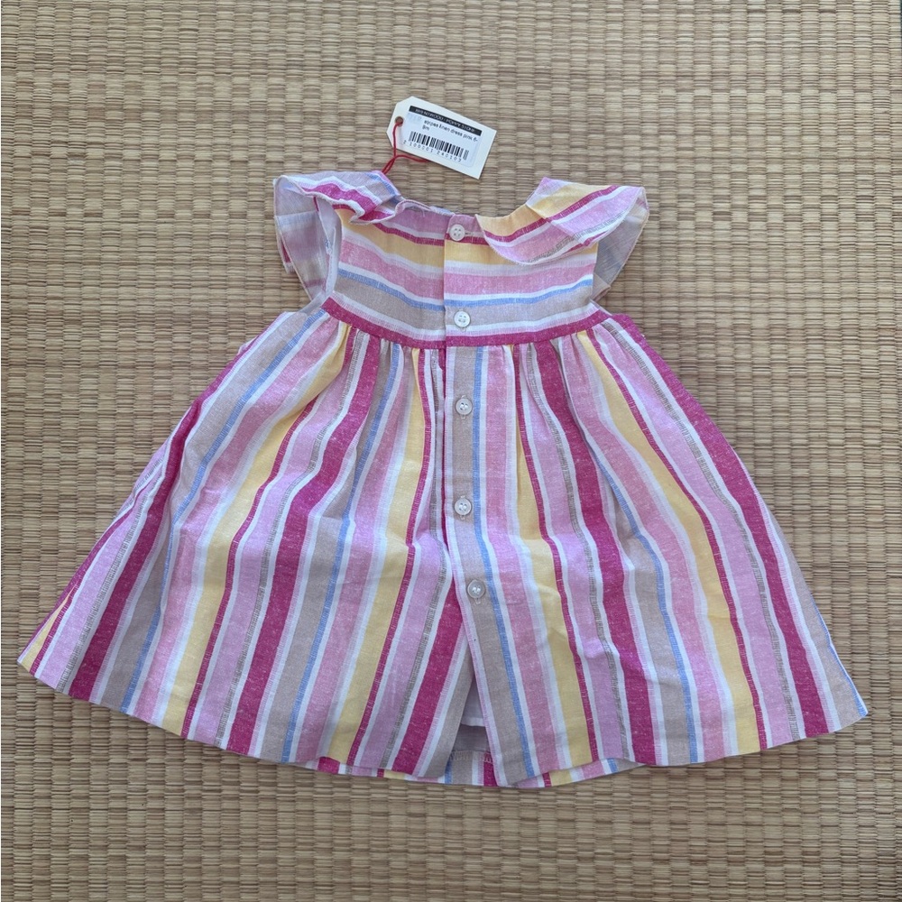 Mayoral Pink and Yellow Striped Kids Dress - Picture 2 of 4